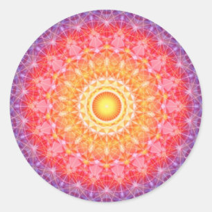 Burst Runder Aufkleber