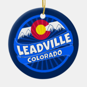 Burstdekoration des Leadville Colorado Keramik Ornament
