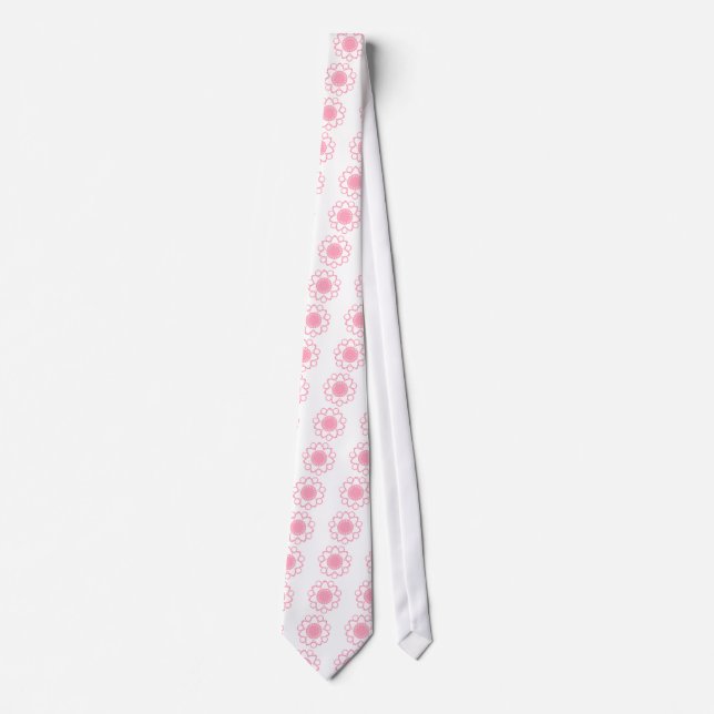 Bursten mit Life Blume Krawatte, rosa Krawatte (Vorderseite)