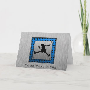 Bürstenes Aluminium-Look Tennis Karte