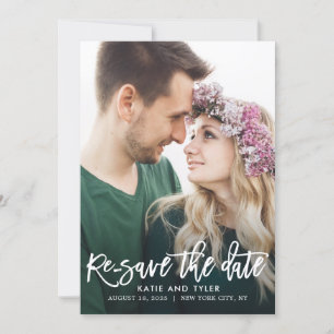 Bürstenloser, EDITABLE-FARBE Ändern Sie die Datums Dankeskarte