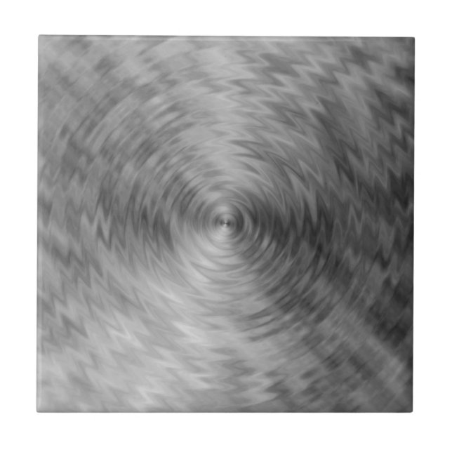 Bürstenmetall aus Silvery Steel Metallic Abstrakt Fliese (Vorderseite)