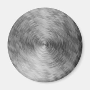 Bürstenmetall aus Silvery Steel Metallic Abstrakt Magnet