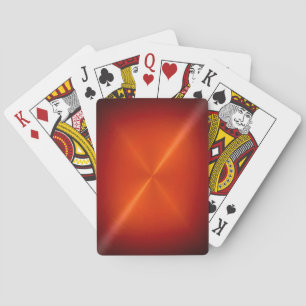 Bürstete rote Metall-Spielkarten Spielkarten