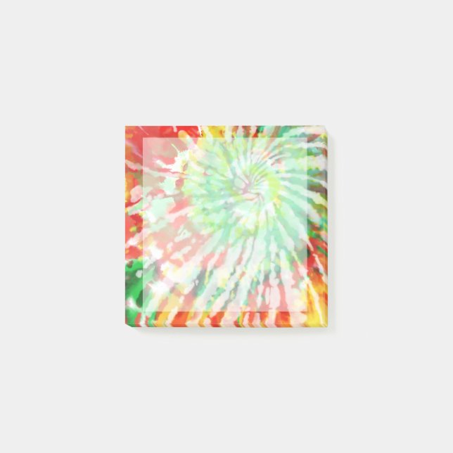 Bursting der mehrfarbigen Gefärbte Krawatte Post-it Klebezettel (Vorderseite)