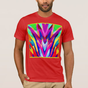 Bursting-Farbabstraktionsmuster T-Shirt