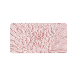 Bursting Joy Embossed Floral Wedding oder General Adressaufkleber