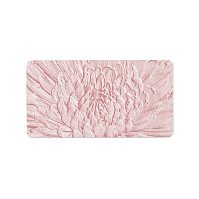 Bursting Joy Embossed Floral Wedding oder General Adressaufkleber (Vorne)