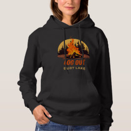 Burt Lake Michigan Lagerfeuer Hoodie