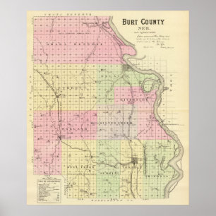 Burt Landkreis, Nebraska Poster