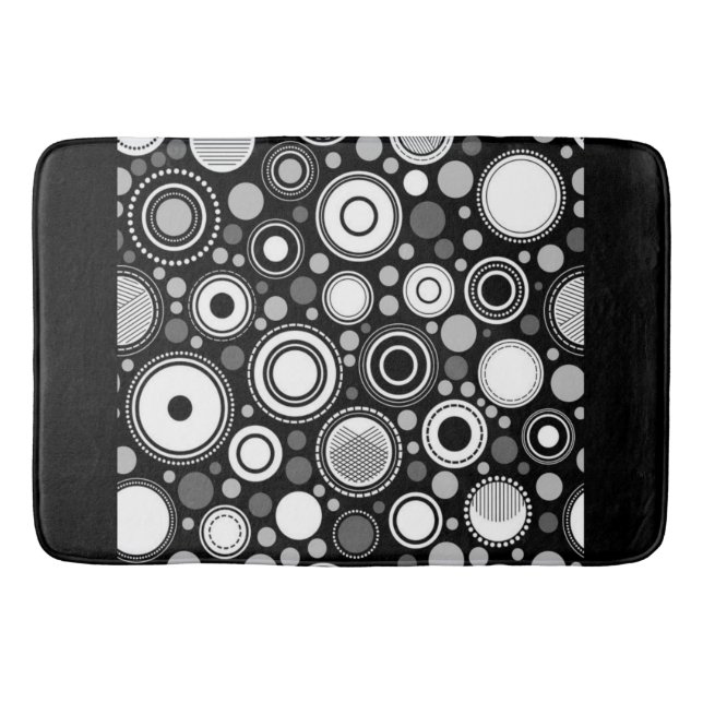 Burton Family Collection Black Gray White Badematte (Vorderseite)