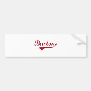 Burton Ohio klassischer Entwurf Autoaufkleber