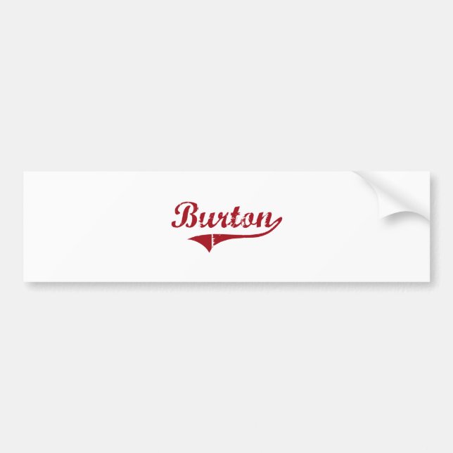 Burton Ohio klassischer Entwurf Autoaufkleber (Vorne)