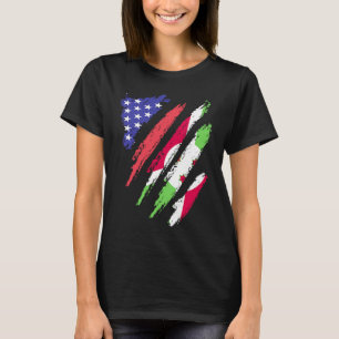 Burundi American Patriot Grown Heart Flag Streifen T-Shirt