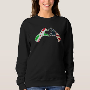 Burundi Amerikanische USA-Flagge  USA Burundische  Sweatshirt