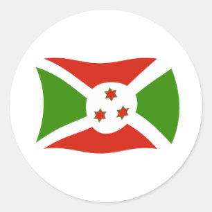 Burundi-Flag-Aufkleber Runder Aufkleber