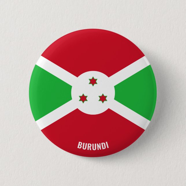 Burundi Flag Charming Patriotic Button (Vorderseite)
