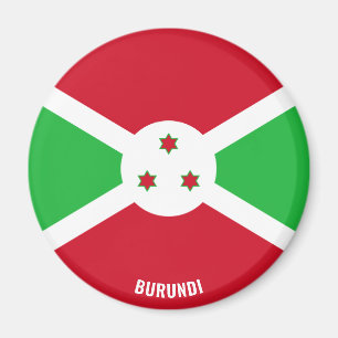 Burundi Flag Charming Patriotic Magnet