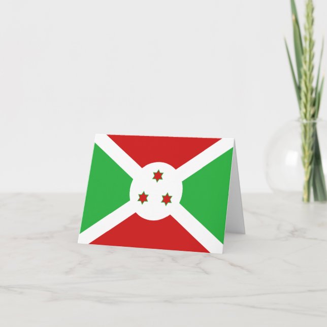 Burundi Flag Notecard Karte (Vorderseite)