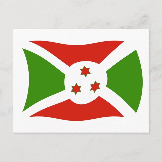 Burundi Flag Postkarte (Vorderseite)