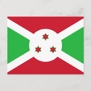 Burundi Flag Postkarte