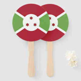 Burundi-Flagge Fächer