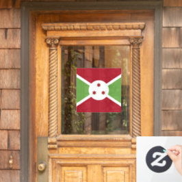 Burundi-Flagge Fensteraufkleber