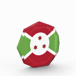 Burundi-Flagge Fotoblock