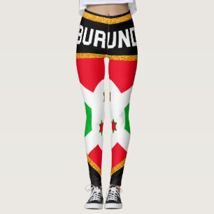 Burundi-Flagge Leggings