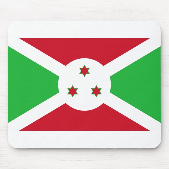 Burundi-Flagge Mousepad (Vorne)