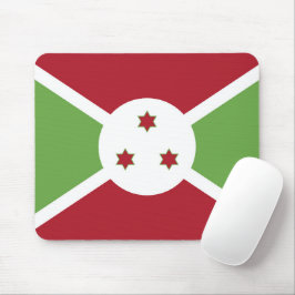 Burundi-Flagge Mousepad