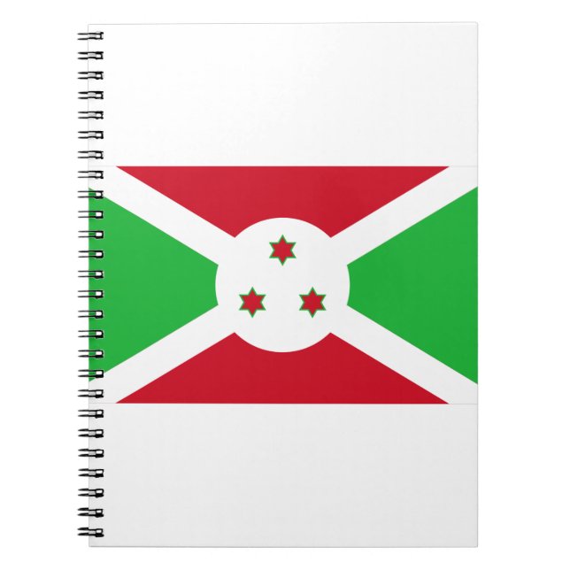 Burundi-Flagge Notizblock (Vorderseite)