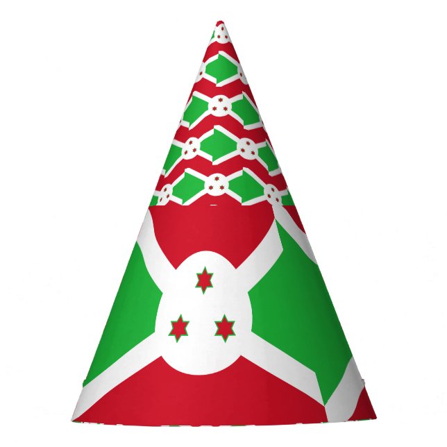 Burundi-Flagge Partyhütchen (Vorderseite)
