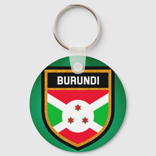 Burundi-Flagge Schlüsselanhänger (Vorderseite)