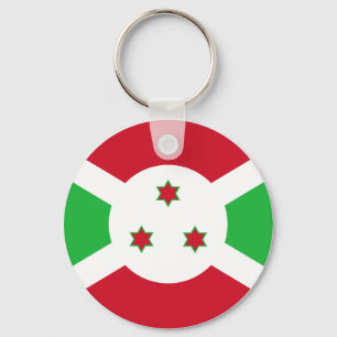 Burundi-Flagge Schlüsselanhänger