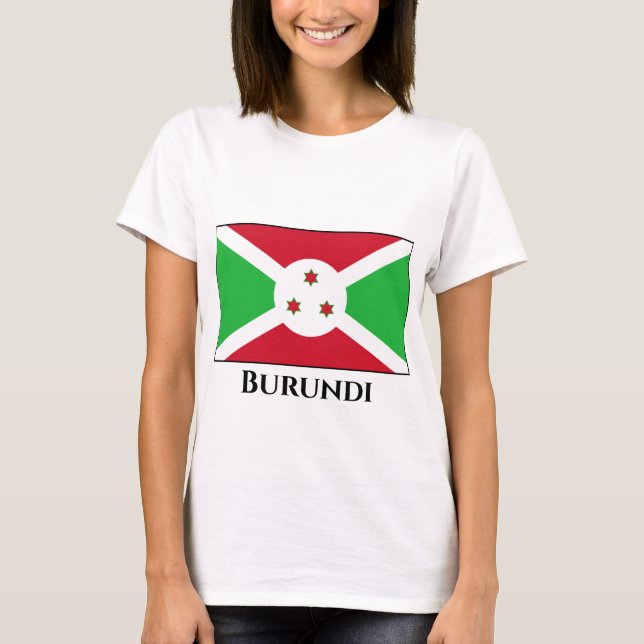 Burundi-Flagge T-Shirt (Vorderseite)