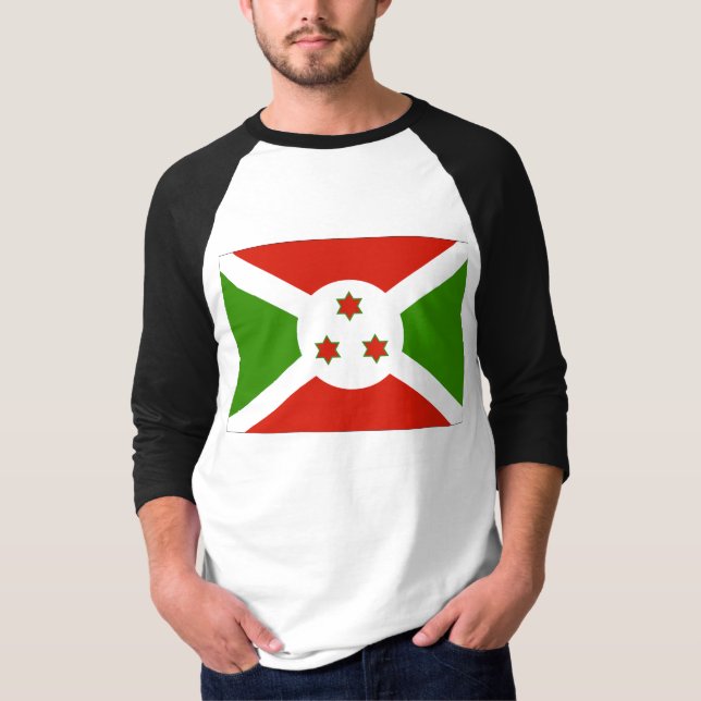 Burundi-Flagge T-Shirt (Vorderseite)