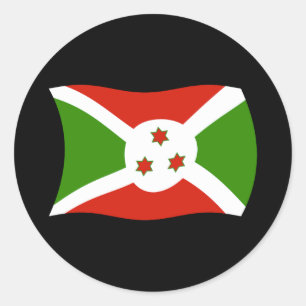 Burundi-Flaggen-Aufkleber Runder Aufkleber