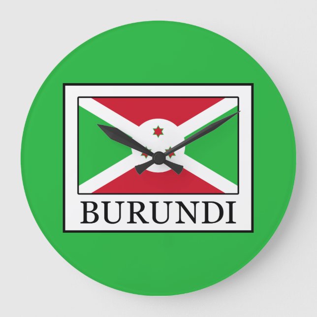 Burundi Große Wanduhr (Vorderseite)