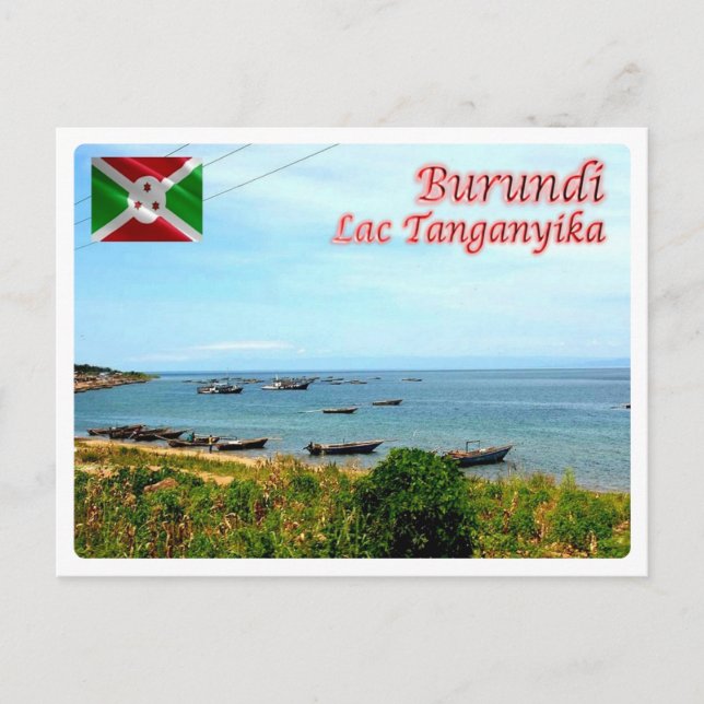 Burundi - Lac Tanganjika - Postkarte (Vorderseite)