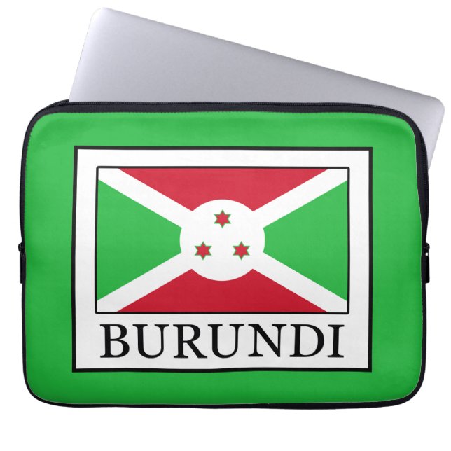 Burundi Laptopschutzhülle (Vorderseite)