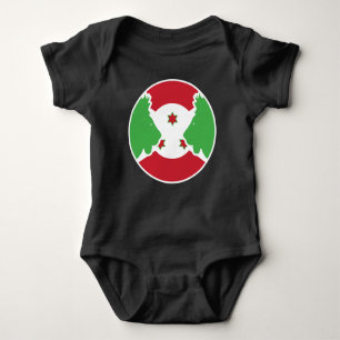 Burundi Lion Burundian Nationale Tierflagge Baby Strampler