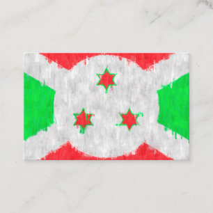 Burundi Ölgemälde Zeichnend Visitenkarte