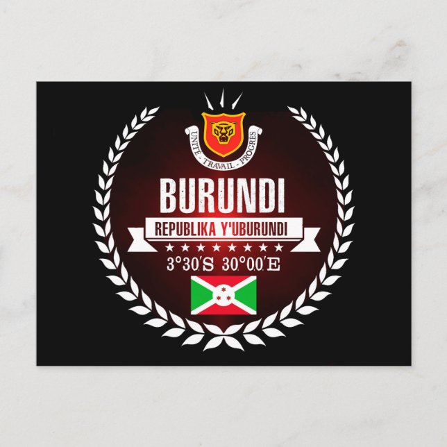 Burundi Postkarte (Vorderseite)