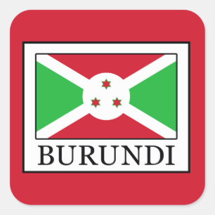 Burundi Quadratischer Aufkleber