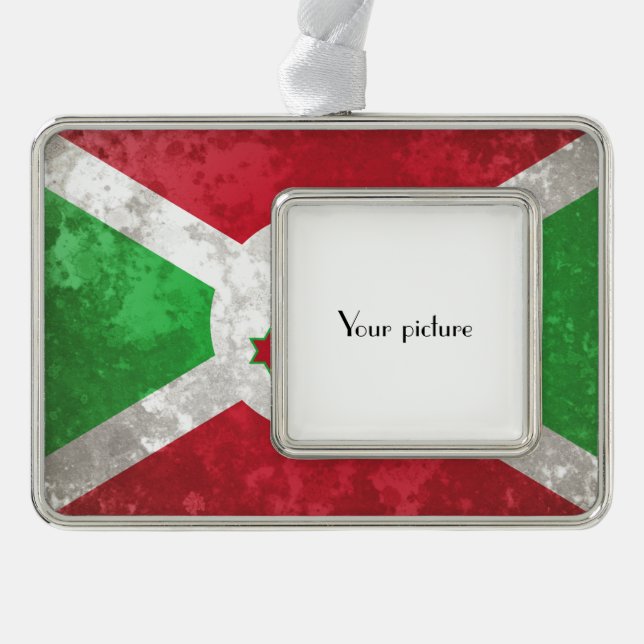 Burundi Rahmen-Ornament Silber (Vorderseite)