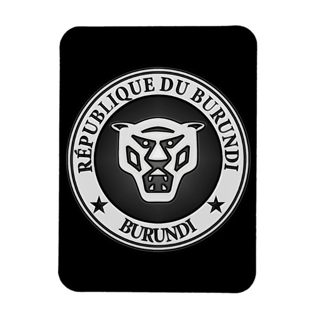 Burundi Round Emblem Magnet (Vertikal)