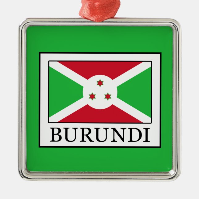 Burundi Silbernes Ornament (Vorne)