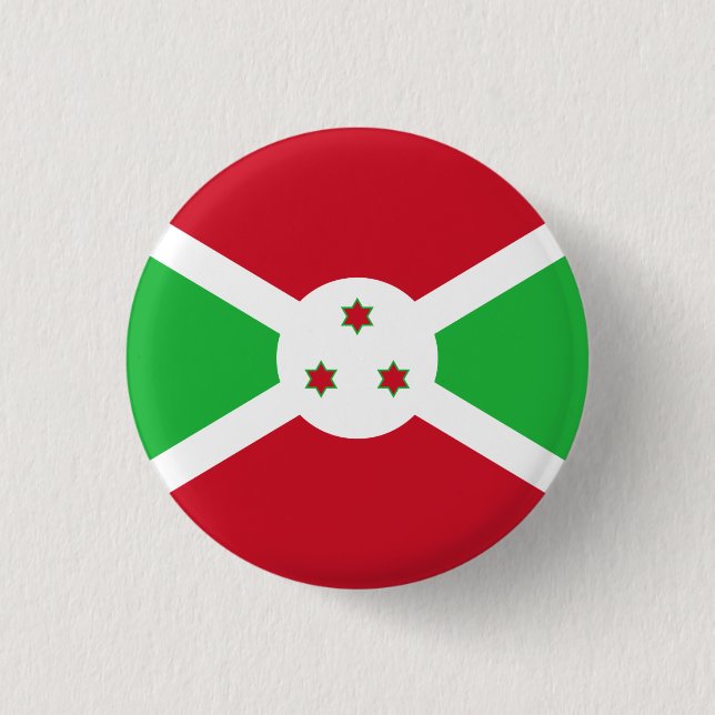 Burundische Flagge, Flagge Burundis Button (Vorderseite)