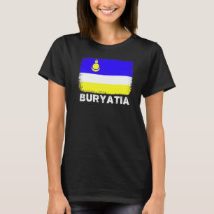 Buryatia Flag Unterstützung Buryatisches Volk Frau T-Shirt